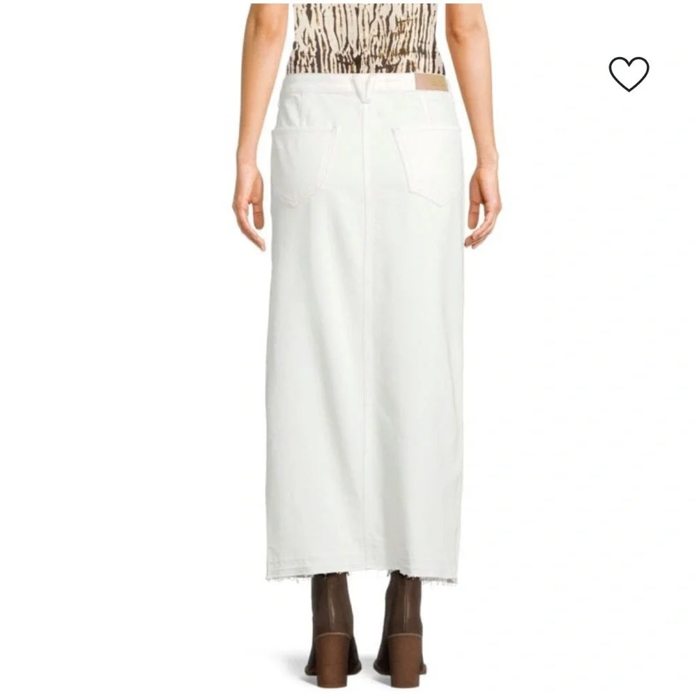 Rails Manhattan Slit Denim Maxi Skirt ecru Sz 30 (8-10) - Picture 2 of 11